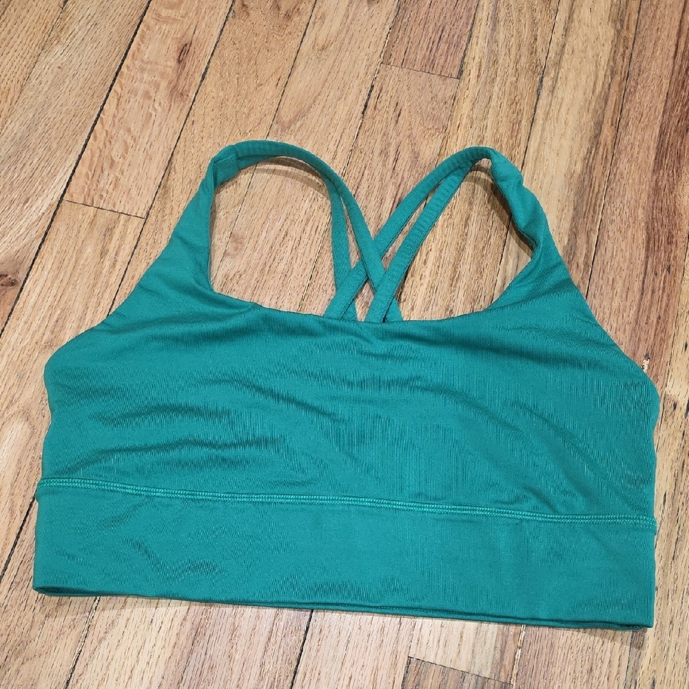 lululemon athletica Teal Cross-Back Sports Bra - Picture 2 of 3